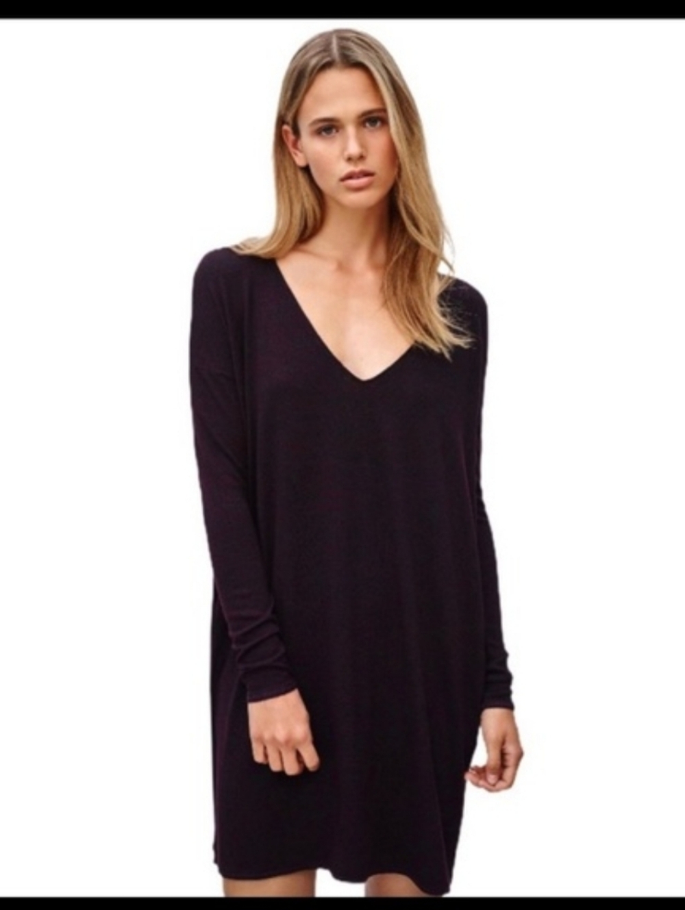 Wilfred Knit Stretchy A Line Tunic Dress Xs Oversized